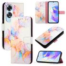 For OPPO A60 4G Global PT003 Marble Pattern Flip Leather Phone Case(Galaxy Marble White) - 1