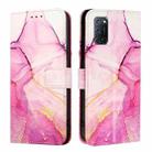 For OPPO A72 / A52 / A92 4G PT003 Marble Pattern Flip Leather Phone Case(Pink Purple Gold) - 2