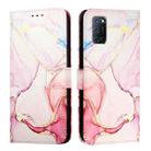 For OPPO A72 / A52 / A92 4G PT003 Marble Pattern Flip Leather Phone Case(Rose Gold) - 2