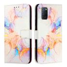 For OPPO A72 / A52 / A92 4G PT003 Marble Pattern Flip Leather Phone Case(Galaxy Marble White) - 2