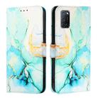 For OPPO A72 / A52 / A92 4G PT003 Marble Pattern Flip Leather Phone Case(Green) - 2