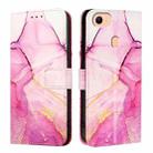 For OPPO F17 / A73 2020 4G Global PT003 Marble Pattern Flip Leather Phone Case(Pink Purple Gold) - 2