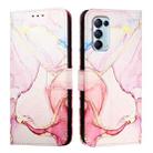 For OPPO Reno5 4G / 5G / Find X3 Lite PT003 Marble Pattern Flip Leather Phone Case(Rose Gold) - 2