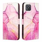 For OPPO A92s PT003 Marble Pattern Flip Leather Phone Case(Pink Purple Gold) - 2