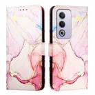 For OPPO A3 Pro 5G Global PT003 Marble Pattern Flip Leather Phone Case(Rose Gold) - 3