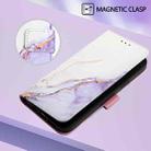 For OPPO A3 Pro 5G Global PT003 Marble Pattern Flip Leather Phone Case(White Purple) - 2