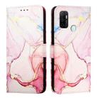 For OPPO A53s 4G / A33 2020 4G PT003 Marble Pattern Flip Leather Phone Case(Rose Gold) - 3