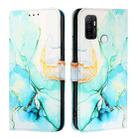 For OPPO A11s 4G PT003 Marble Pattern Flip Leather Phone Case(Green) - 3