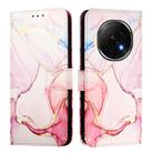 For OPPO A5 Pro China PT003 Marble Pattern Flip Leather Phone Case(Rose Gold) - 3