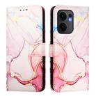 For OPPO Reno13 F 5G Global PT003 Marble Pattern Flip Leather Phone Case(Rose Gold) - 3