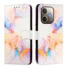 For OPPO A5 Pro 5G Global PT003 Marble Pattern Flip Leather Phone Case(Galaxy Marble White) - 3