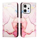 For OPPO Reno14 5G Global PT003 Marble Pattern Flip Leather Phone Case(Rose Gold) - 2