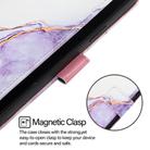 For OPPO Reno14 Pro 5G Global PT003 Marble Pattern Flip Leather Phone Case(White Purple) - 3