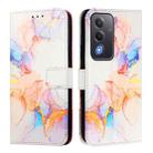 For OPPO A5 5G Global PT003 Marble Pattern Flip Leather Phone Case(Galaxy Marble White) - 2