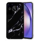 For Samsung Galaxy A3 4G IMD Marble Pattern TPU Phone Case(Black) - 1