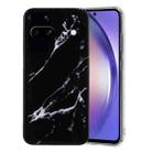 For Google Pixel 8A IMD Marble Pattern TPU Phone Case(Black) - 1