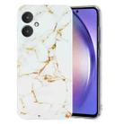 For Xiaomi Redmi 13C 4G IMD Marble Pattern TPU Phone Case(White) - 1