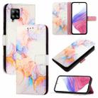 For Samsung Galaxy A42 5G / M42 PT003 Marble Pattern Flip Leather Phone Case(Galaxy Marble White) - 1