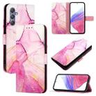 For Samsung Galaxy M34 5G / F34 5G PT003 Marble Pattern Flip Leather Phone Case(Pink Purple Gold) - 1