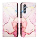 For Samsung Galaxy M34 5G / F34 5G PT003 Marble Pattern Flip Leather Phone Case(Rose Gold) - 2