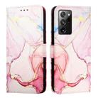 For Samsung Galaxy Note20 Ultra PT003 Marble Pattern Flip Leather Phone Case(Rose Gold) - 2
