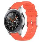 For Samsung Galaxy Watch3 45mm / Galaxy Watch 46mm 22mm Dot Texture Watch Band(Orange) - 1