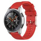 For Samsung Galaxy Watch3 45mm / Galaxy Watch 46mm 22mm Dot Texture Watch Band(Red) - 1