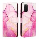 For Samsung Galaxy S20+ PT003 Marble Pattern Flip Leather Phone Case(Pink Purple Gold) - 2