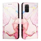 For Samsung Galaxy S20+ PT003 Marble Pattern Flip Leather Phone Case(Rose Gold) - 2