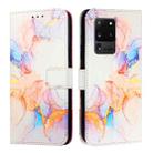 For Samsung Galaxy S20 Ultra PT003 Marble Pattern Flip Leather Phone Case(Galaxy Marble White) - 2