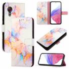 For Samsung Galaxy Xcover 5 PT003 Marble Pattern Flip Leather Phone Case(Galaxy Marble White) - 1