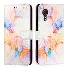 For Samsung Galaxy Xcover 5 PT003 Marble Pattern Flip Leather Phone Case(Galaxy Marble White) - 2