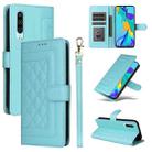 For Huawei P30 Diamond Lattice Leather Flip Phone Case(Mint Green) - 1