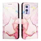 For OnePlus 9 PT003 Marble Pattern Flip Leather Phone Case(Rose Gold) - 2