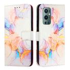 For OnePlus 9 Pro PT003 Marble Pattern Flip Leather Phone Case(Galaxy Marble White) - 2