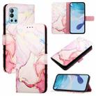 For OnePlus 9R / 8T PT003 Marble Pattern Flip Leather Phone Case(Rose Gold) - 1