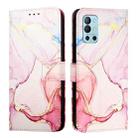 For OnePlus 9R / 8T PT003 Marble Pattern Flip Leather Phone Case(Rose Gold) - 2