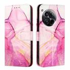 For OnePlus 12 5G Global PT003 Marble Pattern Flip Leather Phone Case(Pink Purple Gold) - 2