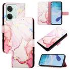 For OnePlus Ace 2V / Nord 3 PT003 Marble Pattern Flip Leather Phone Case(Rose Gold) - 1