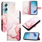 For OnePlus Nord N30 SE 5G PT003 Marble Pattern Flip Leather Phone Case(Rose Gold) - 1