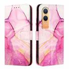 For OnePlus Nord CE4 Lite PT003 Marble Pattern Flip Leather Phone Case(Pink Purple Gold) - 2