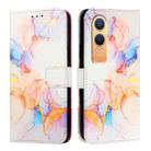 For OnePlus Nord CE4 Lite PT003 Marble Pattern Flip Leather Phone Case(Galaxy Marble White) - 2