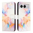 For OnePlus Nord 4 5G PT003 Marble Pattern Flip Leather Phone Case(Galaxy Marble White) - 3