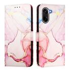 For OnePlus Ace 5 Racing PT003 Marble Pattern Flip Leather Phone Case(Rose Gold) - 2