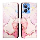 For Realme 10T / 10s / Realme 9i 5G India PT003 Marble Pattern Flip Leather Phone Case(Rose Gold) - 2
