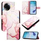 For Realme 11 5G Global / Realme 11x 5G PT003 Marble Pattern Flip Leather Phone Case(Rose Gold) - 1