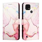 For Realme C20 / C11 2021 / C21 PT003 Marble Pattern Flip Leather Phone Case(Rose Gold) - 2