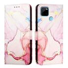 For Realme C21Y PT003 Marble Pattern Flip Leather Phone Case(Rose Gold) - 2