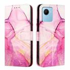 For Realme C30 4G / Narzo 50i Prime / C30s PT003 Marble Pattern Flip Leather Phone Case(Pink Purple Gold) - 2