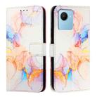 For Realme C30 4G / Narzo 50i Prime / C30s PT003 Marble Pattern Flip Leather Phone Case(Galaxy Marble White) - 2